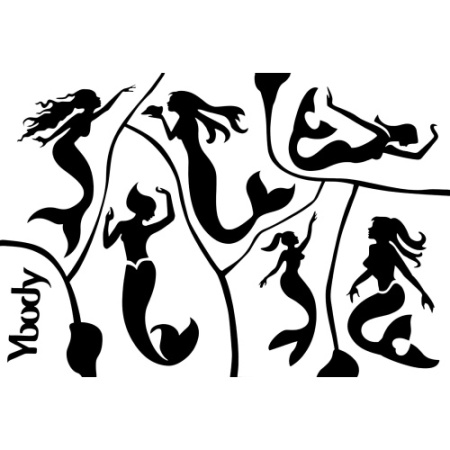 gsb59-53017 a5 theme stencil mermaids